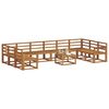 vidaXL Conjunto de Sof&aacute;s para Exterior 11 pcs Natural