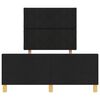 vidaXL Estrutura da Cama com cabeceira Preto 120 x 200 cm tecido