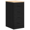 vidaXL Arm&aacute;rio de arruma&ccedil;&atilde;o de garagem Preto 40x51x85 cm