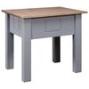 vidaXL Mesa de cabeceira 50,5x50,5x52,5 cm pinho Panama cinzento
