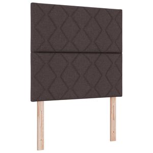 vidaXL Cabeceira Marrom Escuro 100 cm tecido