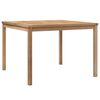 vidaXL Mesa de jantar p/ jardim 110x110x77 cm madeira de teca maci&ccedil;a