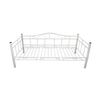 vidaXL Estrutura sofá-cama 90x200 cm metal branco