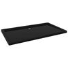 vidaXL Base de chuveiro retangular 70x120 cm ABS preto