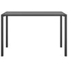 vidaXL Mesa de jantar para jardim 110x54x70 cm aço antracite