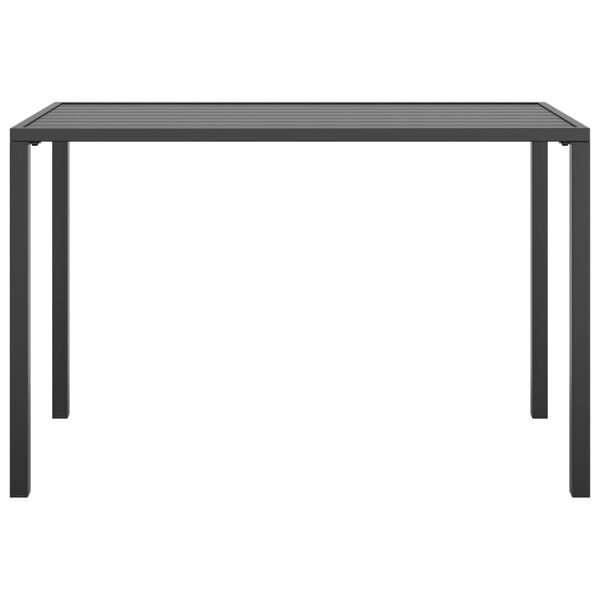 vidaXL Mesa de jantar para jardim 110x54x70 cm aço antracite