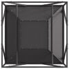 vidaXL Fire Pit Preto 80 x 80 x 40 cm A&ccedil;o