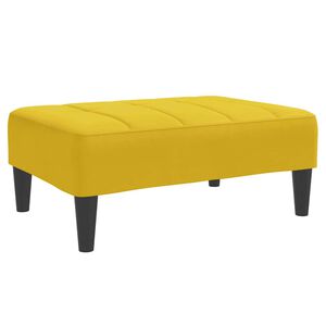 vidaXL Apoio de p&eacute;s 77x55x31 cm veludo amarelo