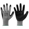 vidaXL Luvas de Trabalho 12 unid. Cinza e Preto 11 / XXL Poli&eacute;ster