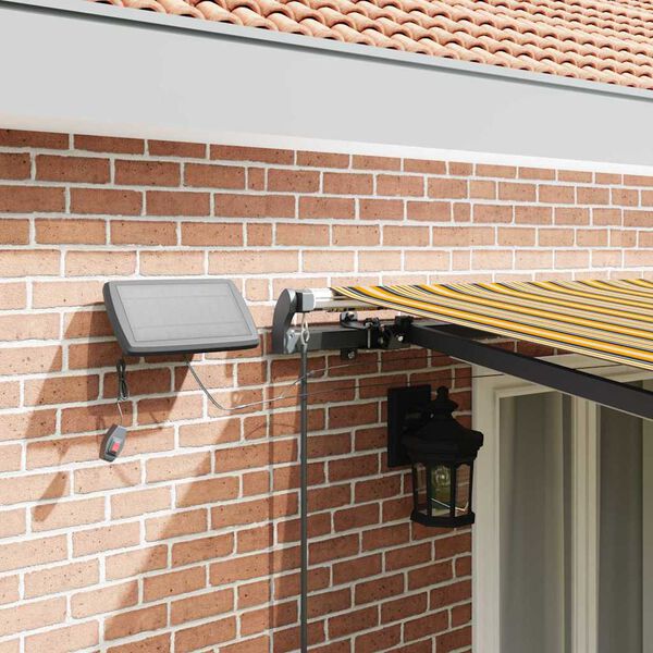 vidaXL Toldo Retr&aacute;til Manual Multicolor 500 &times;350 cm tecido