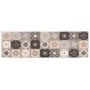 vidaXL Tapete de Cozinha Mosaico cinzento e bege 150 x 45 cm
