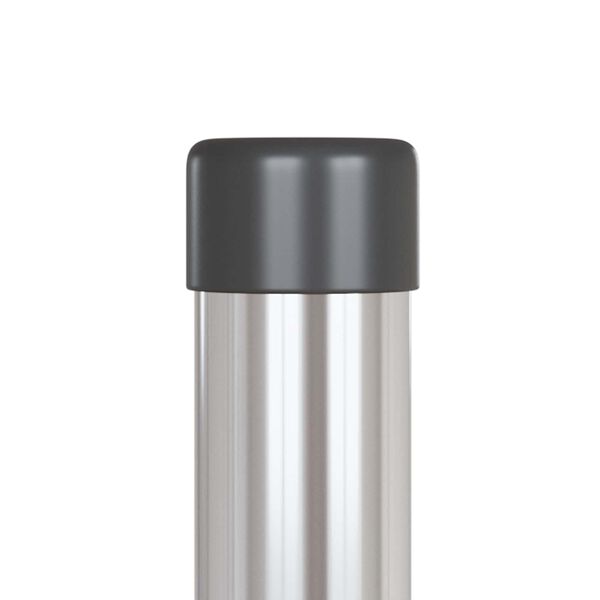 vidaXL Poste de Cerca 12 pcs Prateado 80 cm A&ccedil;o com Revestimento em P&oacute;