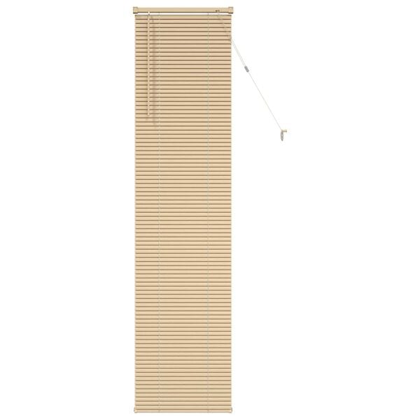 vidaXL Cortina Veneziana Marrom Claro com Padr&atilde;o 213 x 60 cm PVC