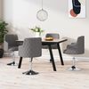 vidaXL Cadeiras de jantar 4 pcs tecido cinzento-escuro