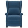 vidaXL Poltrona reclin&aacute;vel elevat&oacute;ria tecido azul
