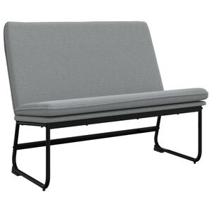 vidaXL Banco 100x75x76 cm tecido cinzento-claro
