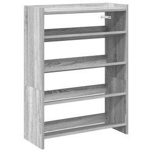 vidaXL Sapateira 60x25x81 cm derivados de madeira cinzento sonoma