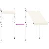 vidaXL Toldo retrátil manual 150 cm creme