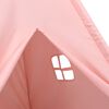 vidaXL Tenda teepee infantil c/ saco 120x120x150 cm pele p&ecirc;ssego rosa