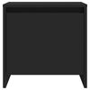 vidaXL Mesa de cabeceira 45x34x44,5 cm contraplacado preto