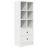 vidaXL Mesa com gaveta 2 pcs Branco