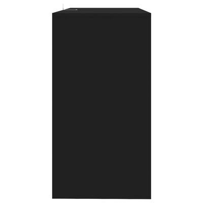 vidaXL Mesa consola 89x41x76,5 cm aço preto