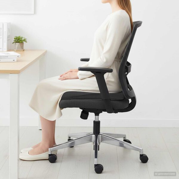 vidaXL Almofada assento Preto