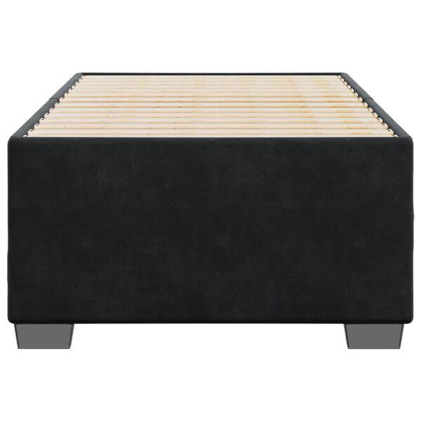 vidaXL Estrutura de cama 80x200 cm veludo preto