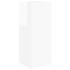 vidaXL Conjunto de Gabinete de Parede para TV 4 pcs Branco Brilhante