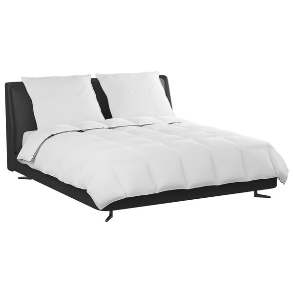 vidaXL Edredom de Inverno com travesseiro 3 pcs Branco Pena de ganso