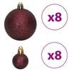 vidaXL Enfeites de Natal 100 pcs 3 / 4 / 6 cm champanhe e castanho
