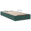 vidaXL Cama com Armazenamento Verde Escuro 90 x 200 cm Veludo