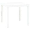 vidaXL Mesa de jardim 78x78x72 cm pl&aacute;stico branco
