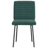 vidaXL Cadeiras de jantar 2 pcs veludo verde-escuro