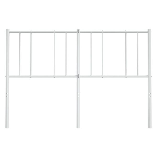 vidaXL Cabeceira de cama 150 cm metal branco