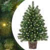 vidaXL &Aacute;rvore de Natal Artificial com 150 LEDs Verde 75 cm PE e PVC