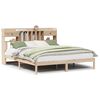 vidaXL Cama com estante sem colch&atilde;o 180x200 cm pinho maci&ccedil;o