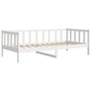 vidaXL Sof&aacute;-cama 90x200 cm madeira de pinho maci&ccedil;a branco