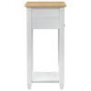 vidaXL Mesa console Branco 55 x 35 x 73 cm Madeira de Pinheiro S&oacute;lida