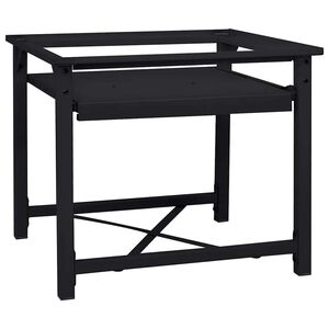 vidaXL Pedestal para M&aacute;quina de Lavar Preto 60 x 56 x 52 cm A&ccedil;o
