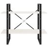vidaXL Estante com 2 prateleiras 80x30x70 cm pinho maciço branco
