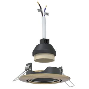 vidaXL Holofote 6 pcs Lat&atilde;o 9 x 9 x 2.5 cm Metal