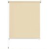 vidaXL Estore de rolo para exterior 100x230 cm creme
