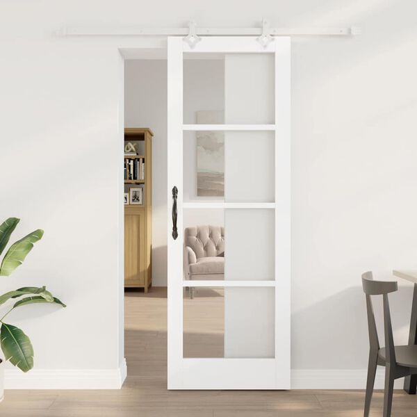 vidaXL Porta Deslizante Branco 73,5 x 211 cm