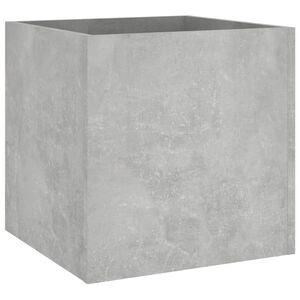 vidaXL Vaso/floreira 40x40x40 cm madeira processada Concreto Cinza