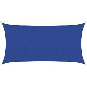 vidaXL Para-sol estilo vela retangular 160 g/m&sup2; 2,5x5 m PEAD azul