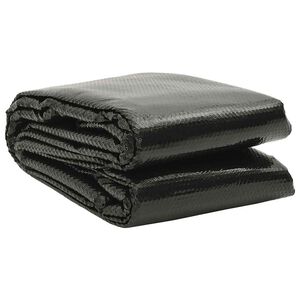 vidaXL Cobertura para piscina 549x274 cm PE preto