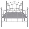 vidaXL Estrutura de cama 90x200 cm metal cinzento