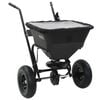 vidaXL Carrinho de m&atilde;o distribuidor de sal PVC e a&ccedil;o 106x73x76 cm 45 L