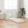vidaXL Sof&aacute;-Cama Creme 98 x 71 x 83 cm Veludo